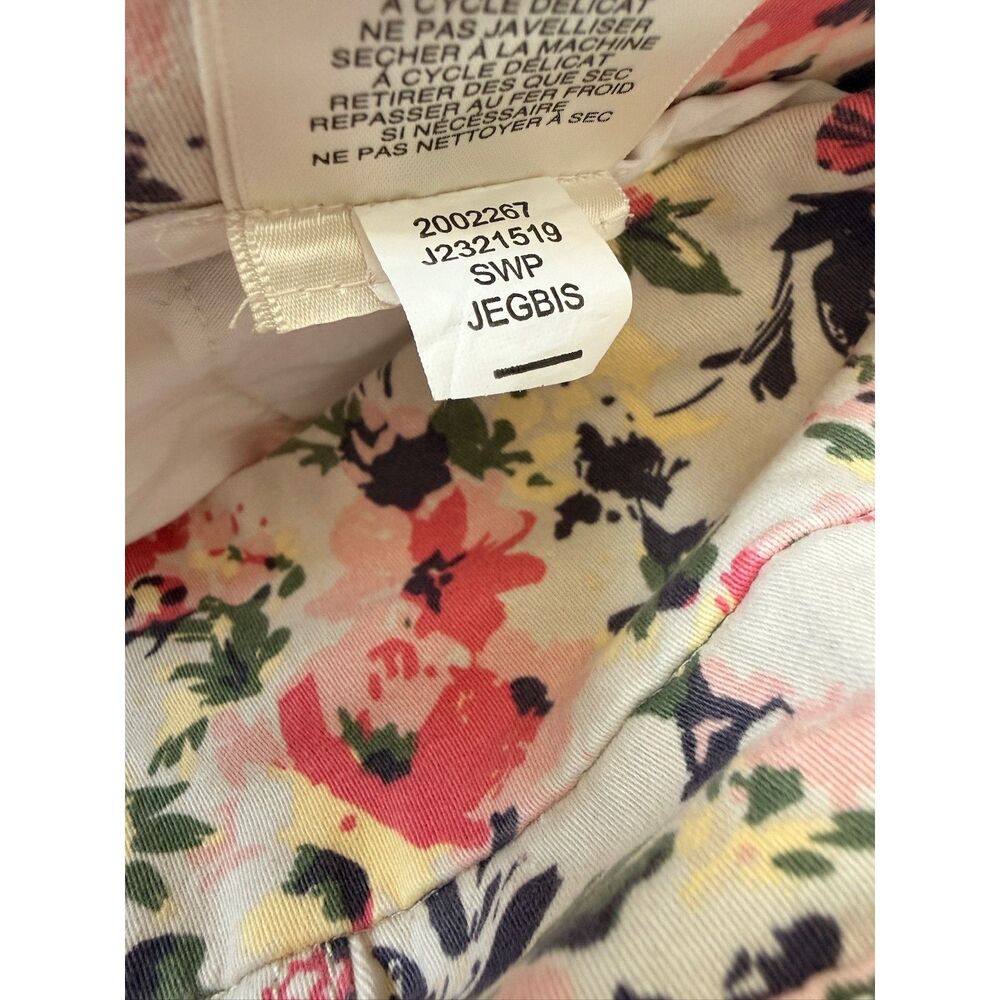 JAG High Rise Slim Ankle Floral Jeggings Womens Size 0 Stretch Jeans Pink - Picture 2 of 9